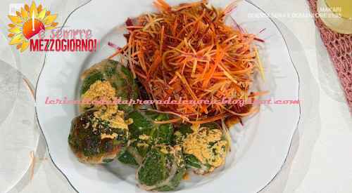 Vitello in crepinette con nuvola di carote ricetta Antonella Ricci