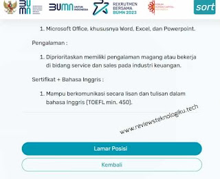 mendaftar rekrutmen bersama bumn 2023 di laptop