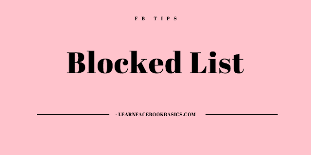 How To View & See Your Blocked List On Facebook