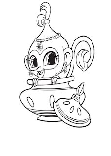 Shimmer and Shine Party Free Printable Coloring Pages. 