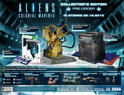 La edición coleccionista del juego Aliens: Colonial Marines