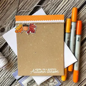 Sunny Studio Stamps: Beautiful Autumn Autumn Themed Customer Card by Noga Shefer