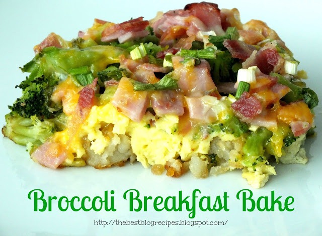 Broccoli Breakfast Bake recipe from {The Best Blog Recipes} (1)