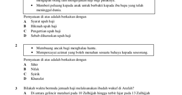 Soalan Pengetahuan Am Geografi - Selangor l