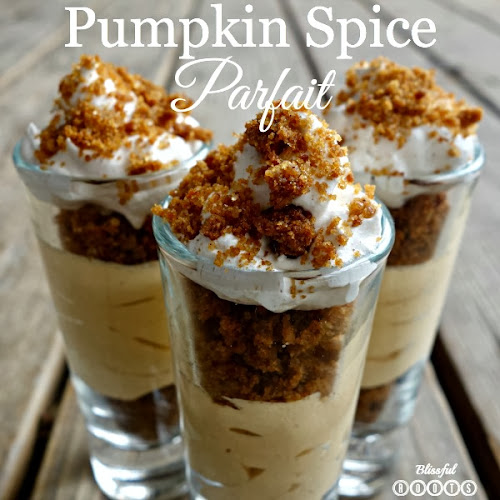 Pumpkin Spice Pudding Parfaits from Blissful Roots