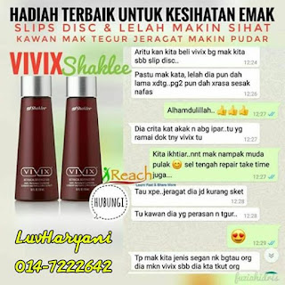 Testimoni Slipped Disc Dengan Vivix