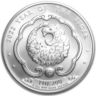лунар Бутана 2022, 1 унция серебро