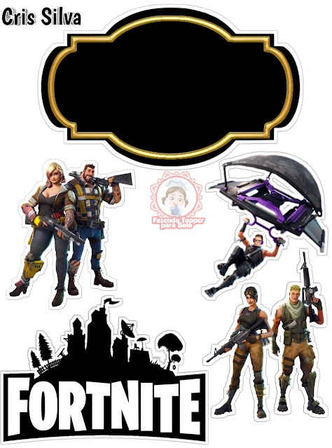 FortniteParty: Free Printable Cake Toppers.