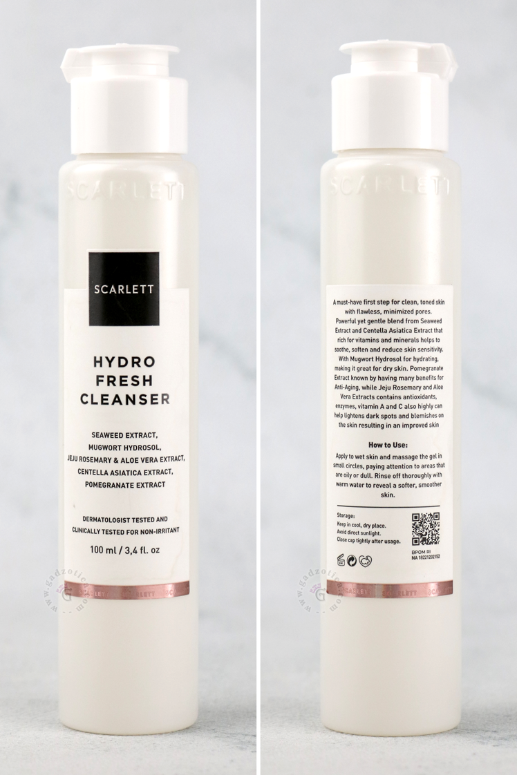 kandungan Scarlett Whitening Hydro Fresh Cleanser