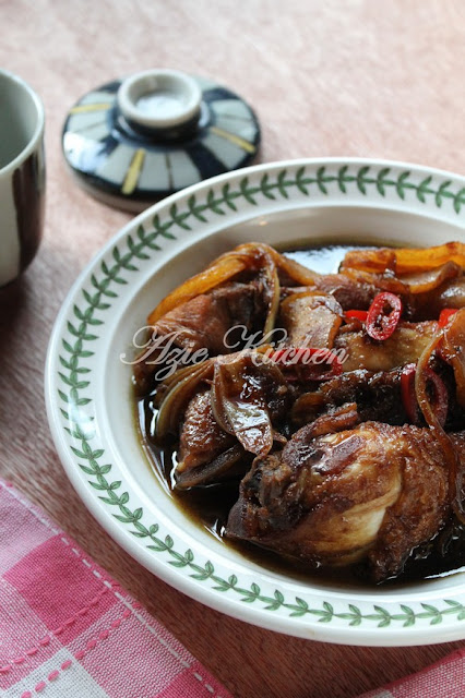 Ayam Masak Kicap Mudah - Azie Kitchen