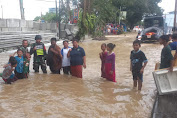 Ribuan Rumah Warga di Medan Labuhan Marelan Dan Medan Belawan Terendam Banjir
