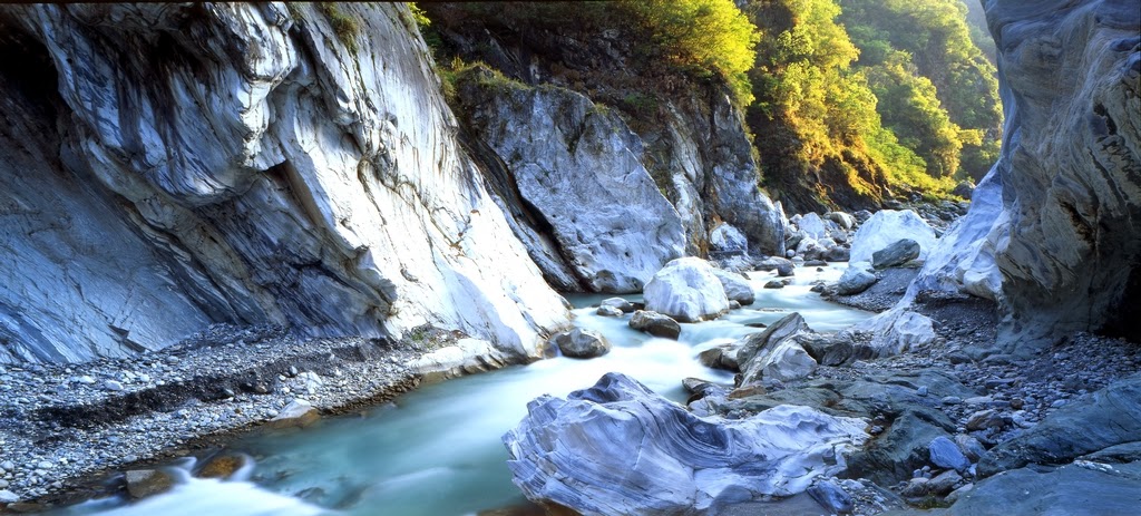 The Marble Canyons in Beautiful Taroko National Park, Taiwan