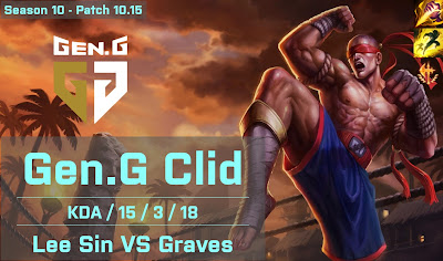 Gen G Clid Lee Sin JG vs Graves - KR 10.15