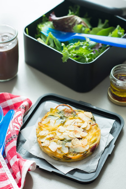 Galettes de spaghetti pour lunch box