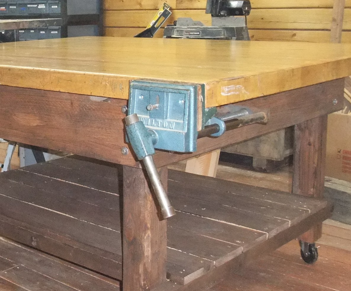 woodworking vise mounting