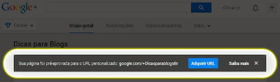 Personalizar Endereço (URL) da sua Pagina e Perfil no Google Plus