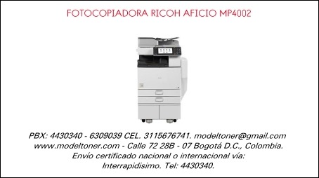 FOTOCOPIADORA RICOH AFICIO MP4002