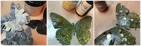 Tim Holtz Sizzix Tattered Butterfly Distress Oxide Sprays Alcohol Pearls Tutorial by Sara Emily Barker https://frillyandfunkie.blogspot.com/2019/03/saturday-showcase-tim-holtz-tattered.html 26