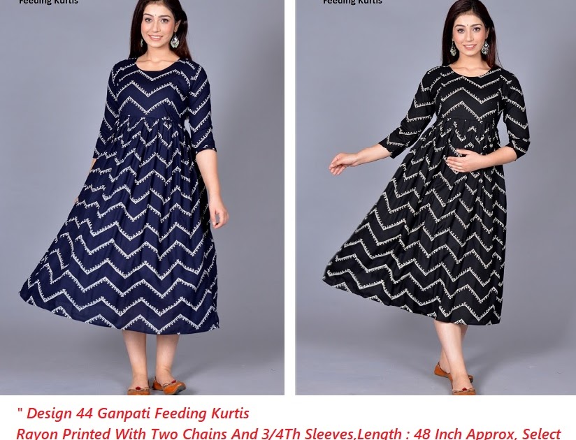 Printed Beautiful Stylish Breathable Designer Wear Modern And Trendy Green  Maternity Feeding Kurtis at Best Price in Chennai | Womenz Touch