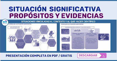 SITUACIÓN SIGNIFICATIVA, PROPÓSITOS Y EVIDENCIAS