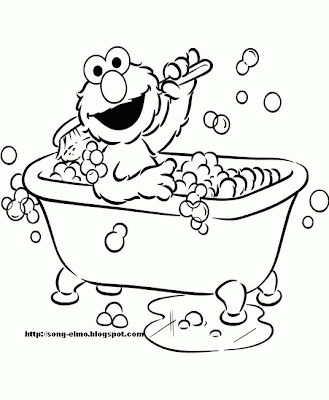 Elmo Coloring Sheets on Elmo S Song