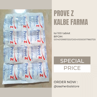 Prove Z Kalbe Farma Suplemen Zinc dan Multivitamin 100 Tablet