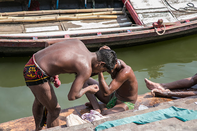 desi underwear boys bulge bathing varanasi photo