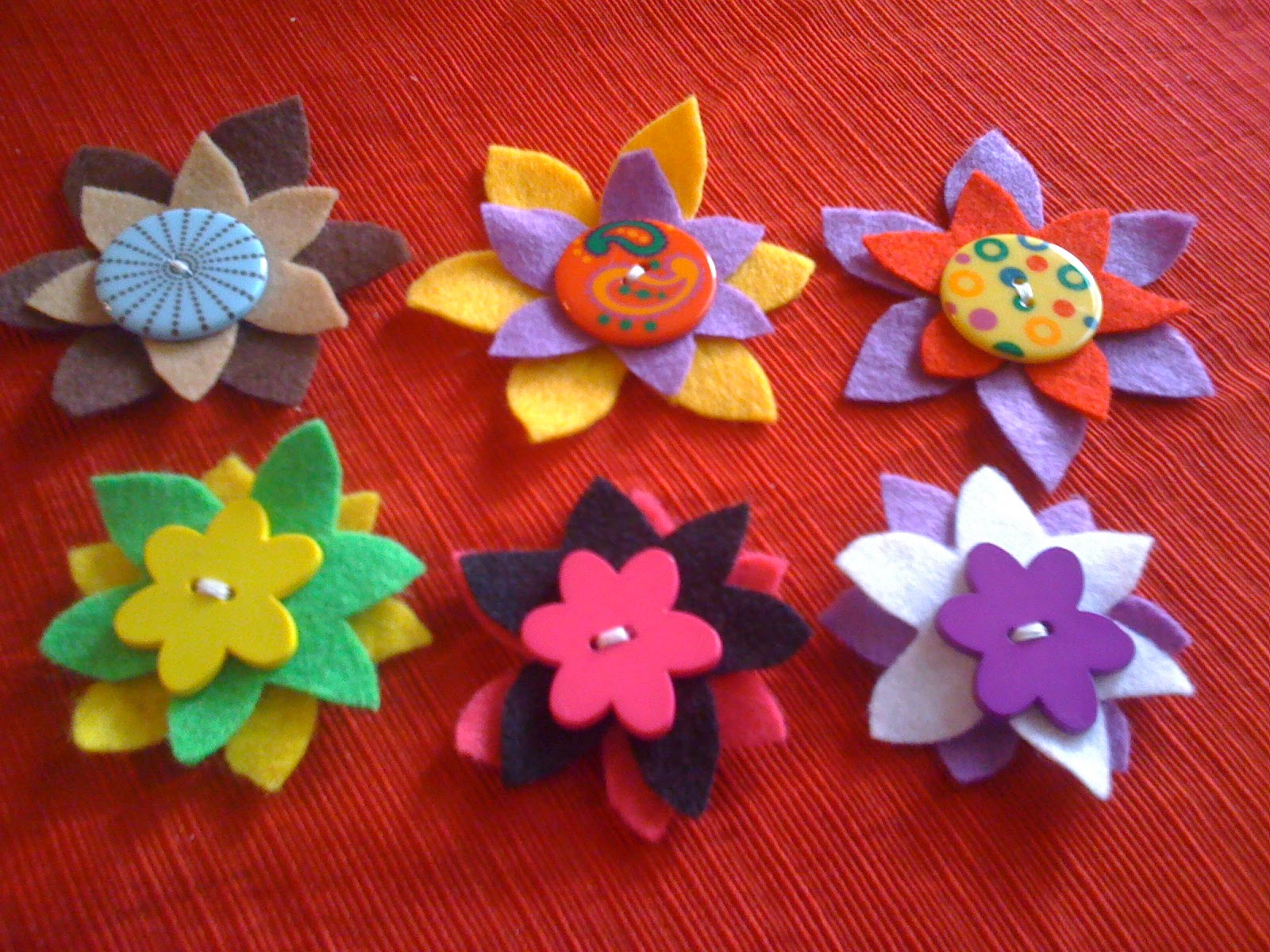 felt flowers