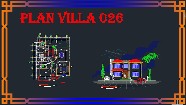 026 Télécharger Plan AutoCAD Villa 