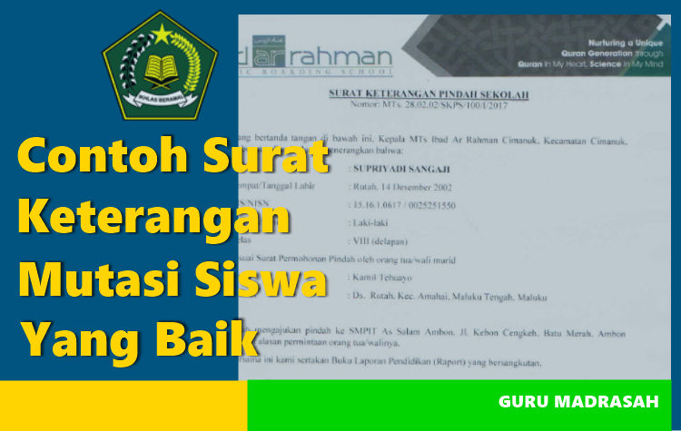 Contoh Surat Mutasi Guru Honorer - SuratMenyurat.net