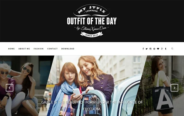 Outfit Clean & Responsive Blogger Template