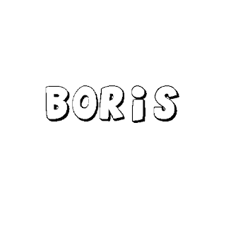 Nombre Boris para colorear