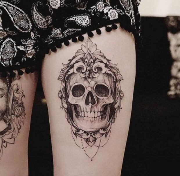 30 tatuagens de caveira para deixar vocês inspiradas