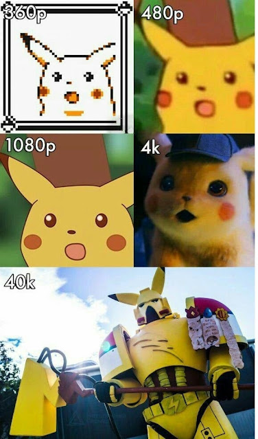 Pikachu development based on display resolutions