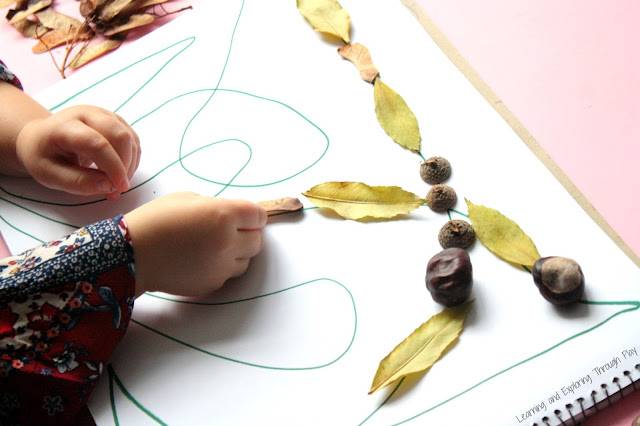 Autumn Activities for Kids - Autumn Line Patterns - Learning and Exploring Through Play