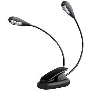 Portable clip on book light led flexible clamp Desk for reading Laptop travel hown store