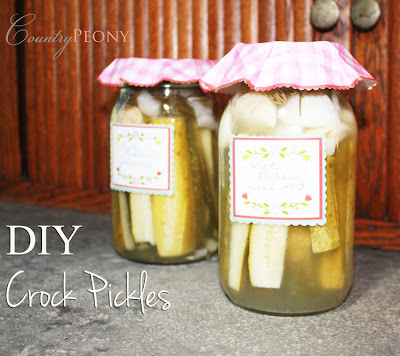 Homemade Crock Pickles