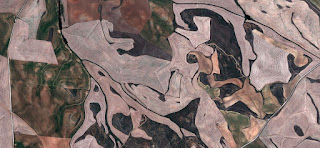 grotesques,abstract allegory,Spain fields from the air,abstract expressionist photography, abstract landscape, fantasy imaginary forms, 