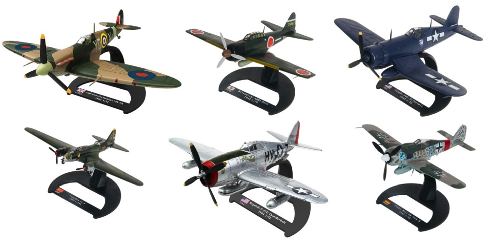 Colecciones Chéveres: Colección Aviones de la segunda guerra mundial 1:72  El Mercurio Chile