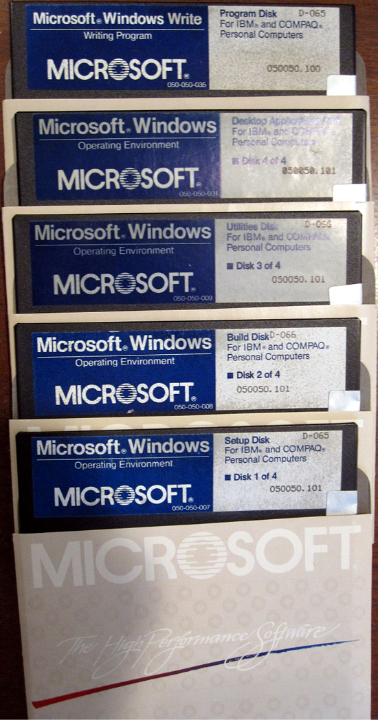 Windows 1.0 disks