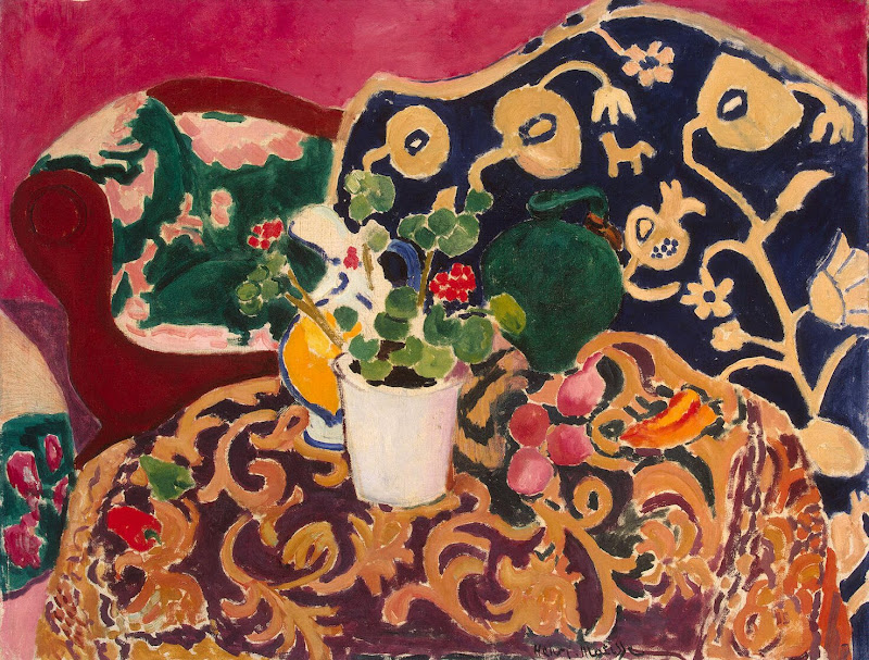 Spanish Still Life by Henri Matisse - Flowers, Still Life Paintings from Hermitage Museum