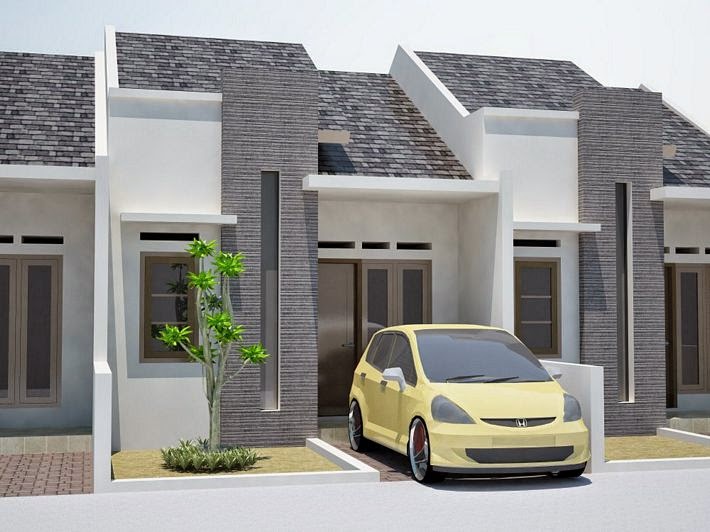 Desain Rumah Kecil  Type 21 36 Tampak Mewah 