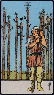 The 9 of Wands - Tarot Card from the Rider-Waite Deck