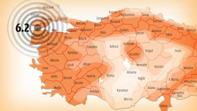 EPICENTRO TERREMOTO 6,2 GRADOS, TURQUIA, 08 DE ENERO 2013