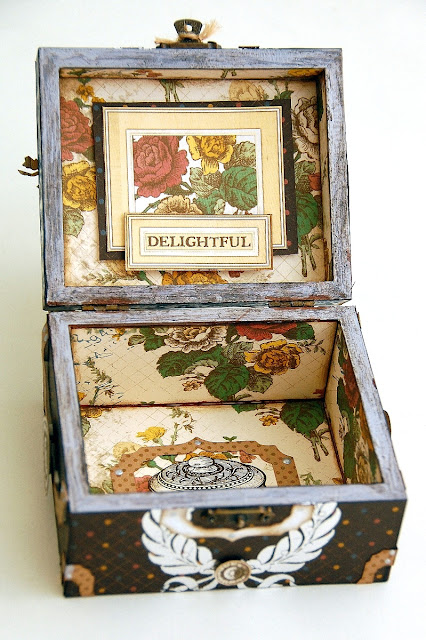 Splendid Altered Box by Irene Tan using BoBunny Provence Collection