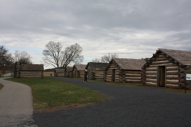 Log barracks at Valley Forge