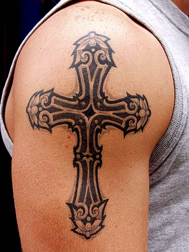 Tribal Cross Tattoos