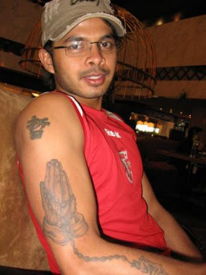 Indian Cricketer Sreesanth Tattoo - Celebrity Tattoo Designs