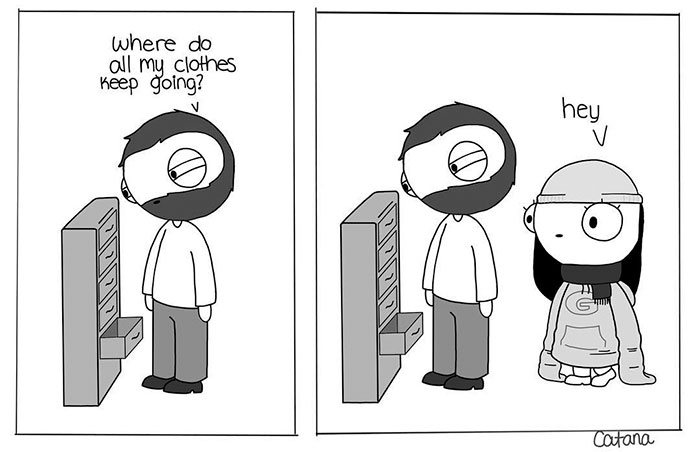 19 Hilarious Comics Describing A Couple's Everyday Moments