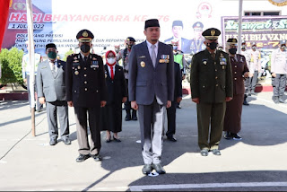 Puncak Hari Bhayangkara Ke-76 Polres Gowa, Bupati Gowa Jadi Inspektur Upacara